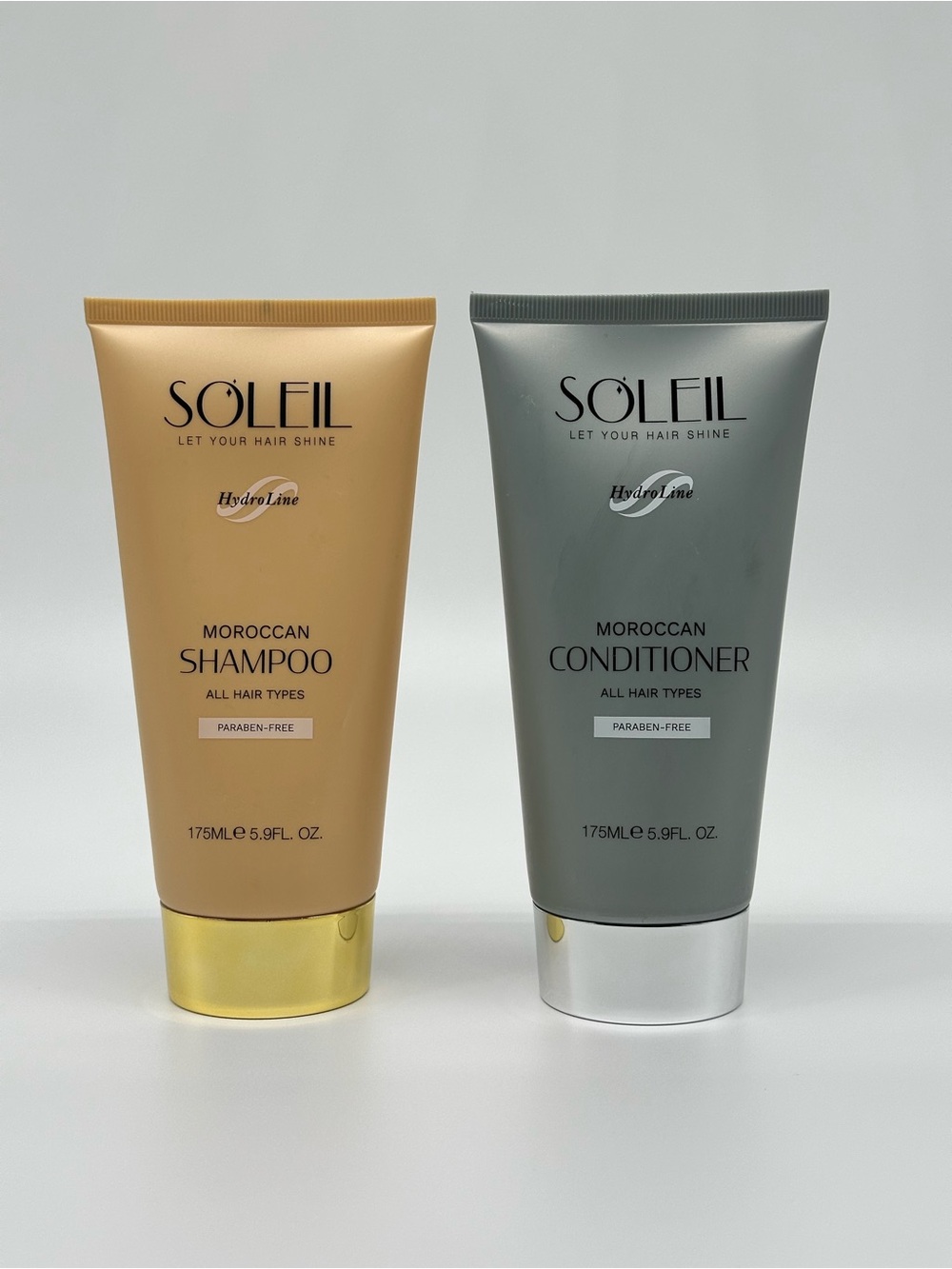 Moroccan Shampoo & Conditioner Set - Gold & Gray